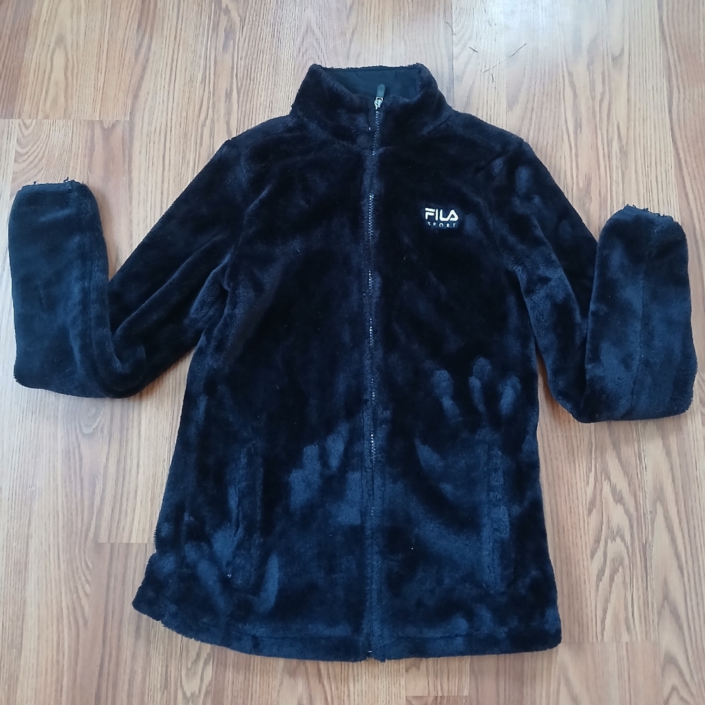 Fila sport fuzzy zip‎ up